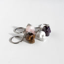 CRYSTAL SKULL KEYCHAIN