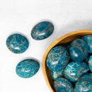 BLUE APATITE PALM STONES
