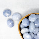 BLUE CALCITE PALM STONES