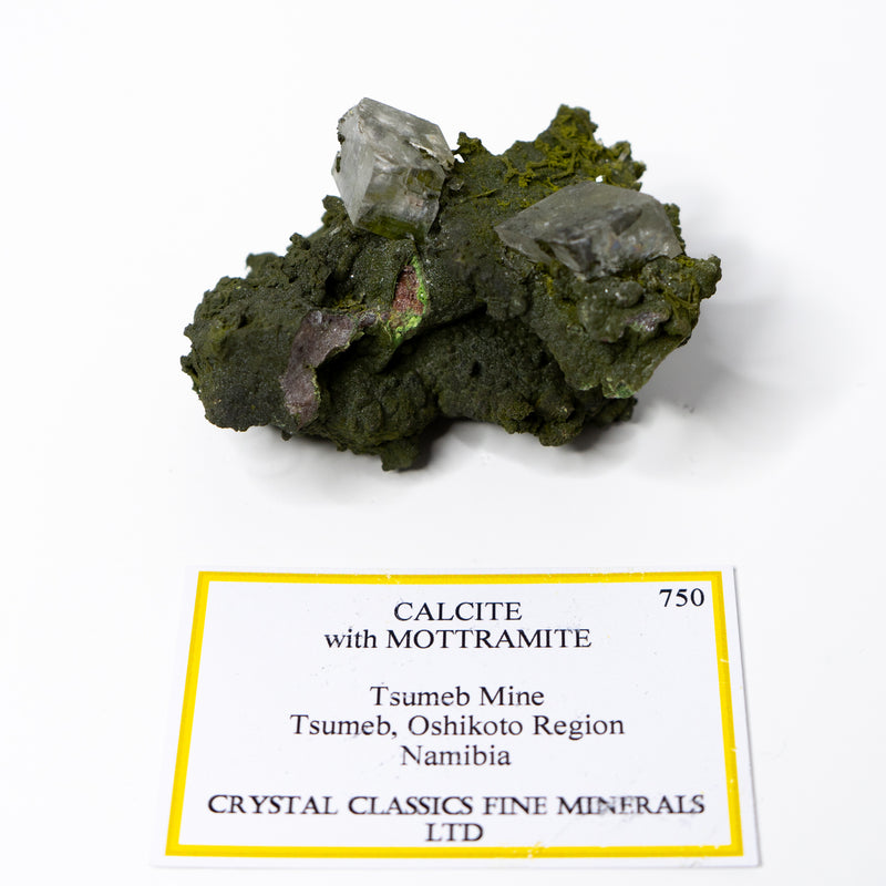Calcite with Mottramite