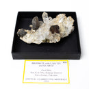 Brookite with Calcite and Quartz