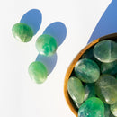 GREEN FLUORITE PALM STONES