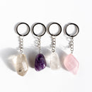 TUMBLED CRYSTAL KEYCHAIN