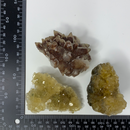 YELLOW FLUORITE CLUSTER LOT